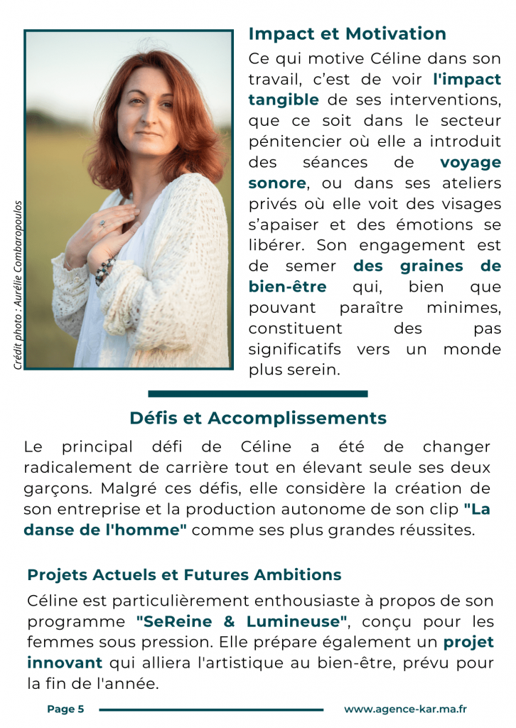 AUDACE MAGAZINE - AOUT 2024 - CELINE ROUSSET