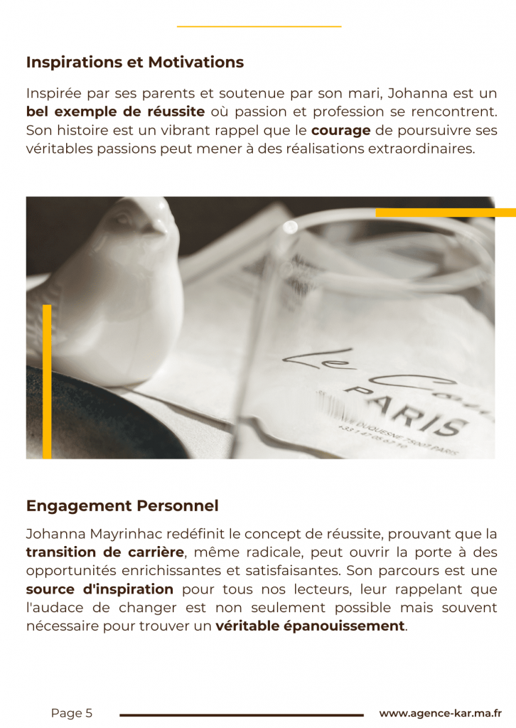 AUDACE MAGAZINE - SEPTEMBRE 2024 - Johanna Mayrinhac