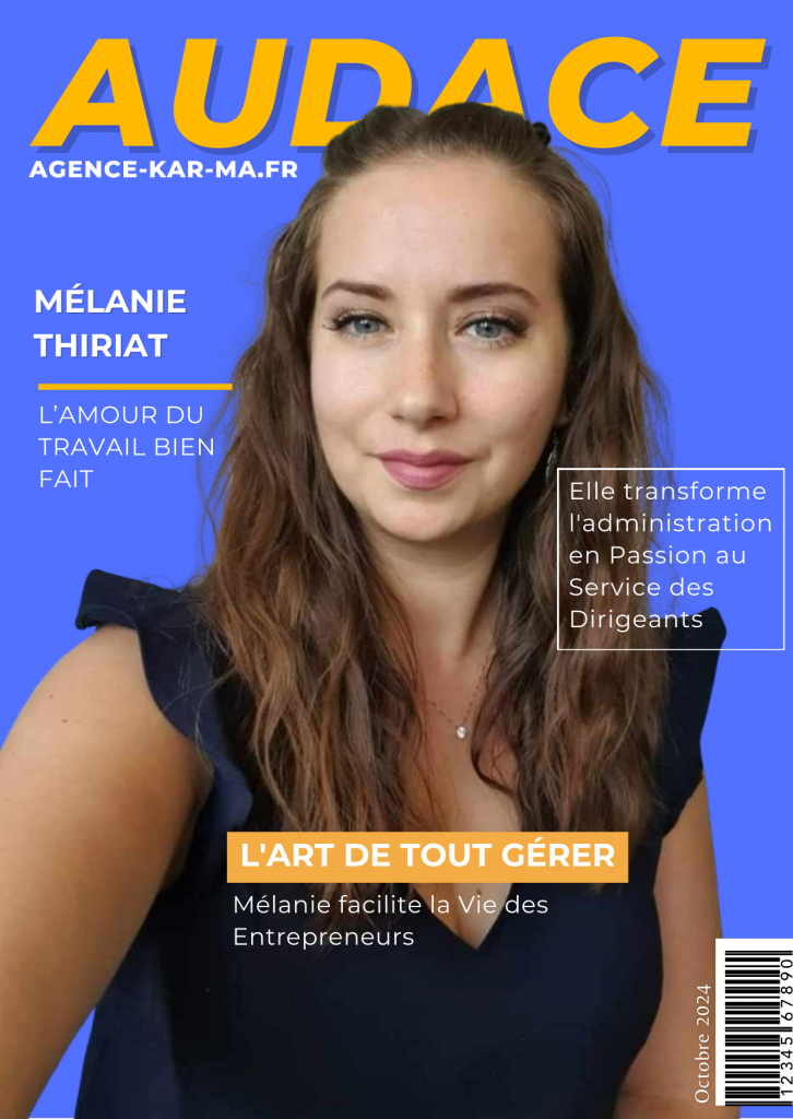 AUDACE MAGAZINE - OCTOBRE 2024 - Mélanie Thiriat