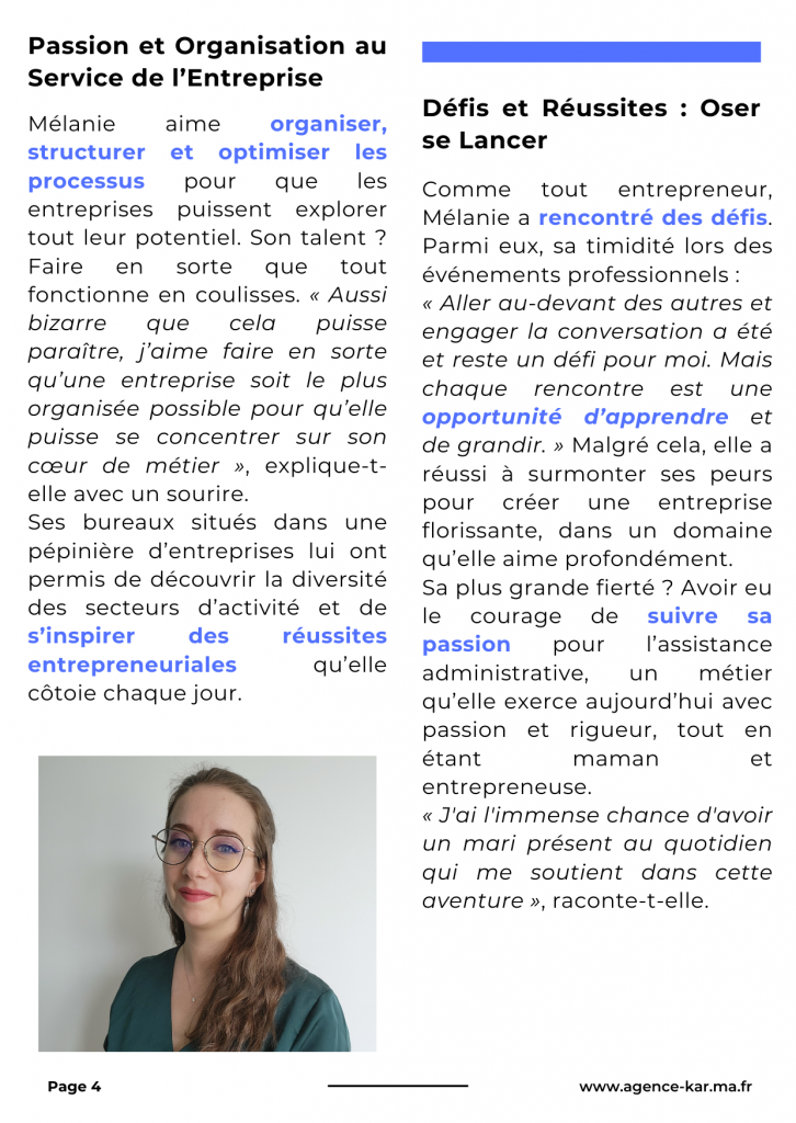 AUDACE MAGAZINE - OCTOBRE 2024 - Mélanie Thiriat