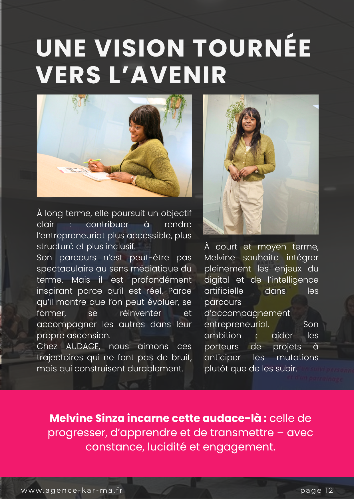 AUDACE MAGAZINE - Melvine Sinza - Mars 2026