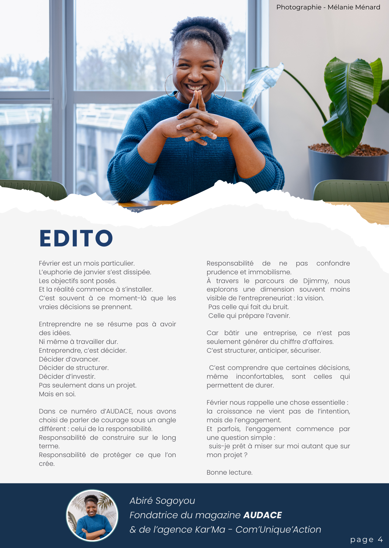 AUDACE MAGAZINE - Djimmy Cladec-Laguesse- Février 2026 -