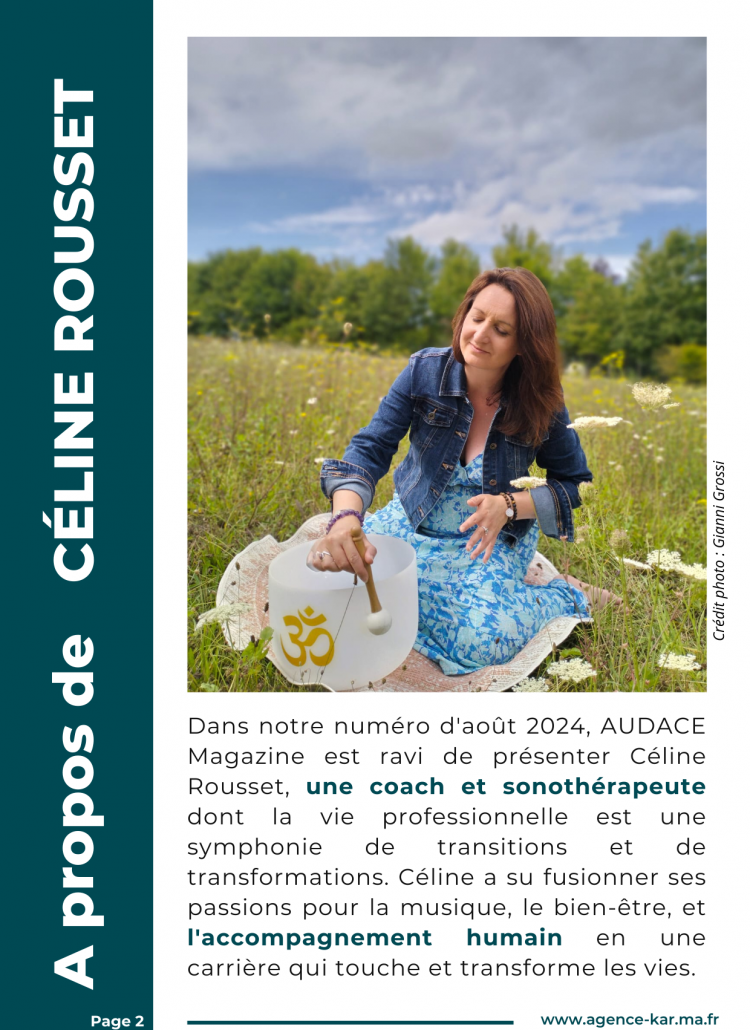 AUDACE MAGAZINE - AOUT 2024 - CELINE ROUSSET