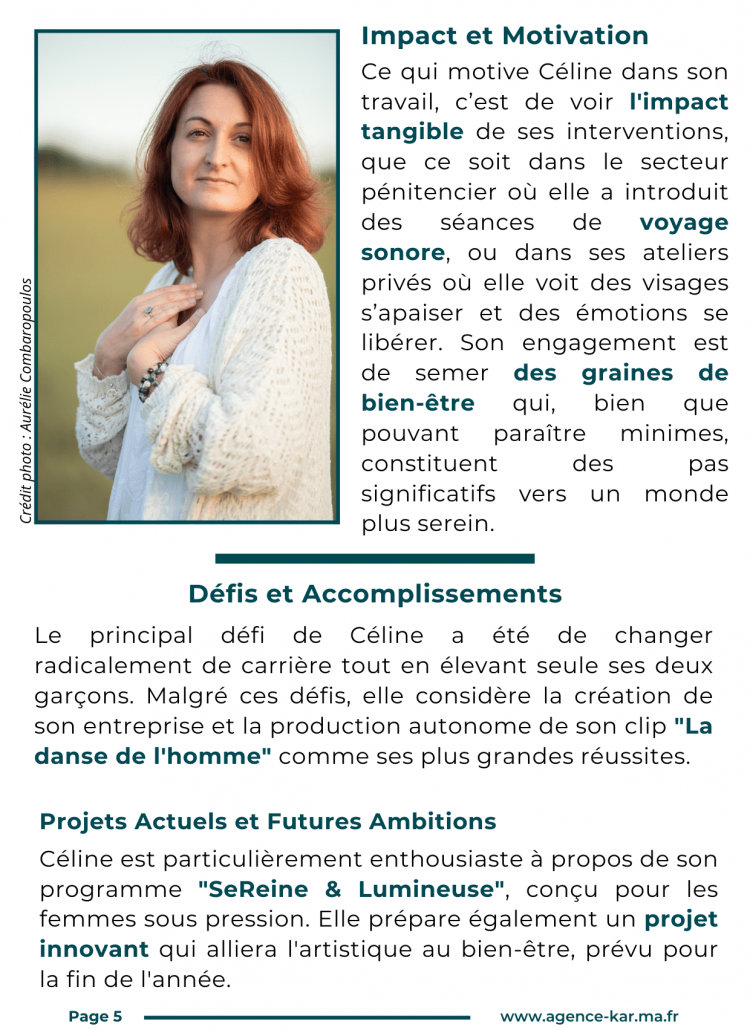 AUDACE MAGAZINE - AOUT 2024 - CELINE ROUSSET