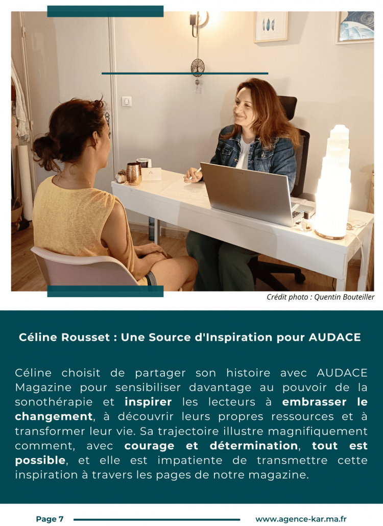 AUDACE MAGAZINE - AOUT 2024 - CELINE ROUSSET